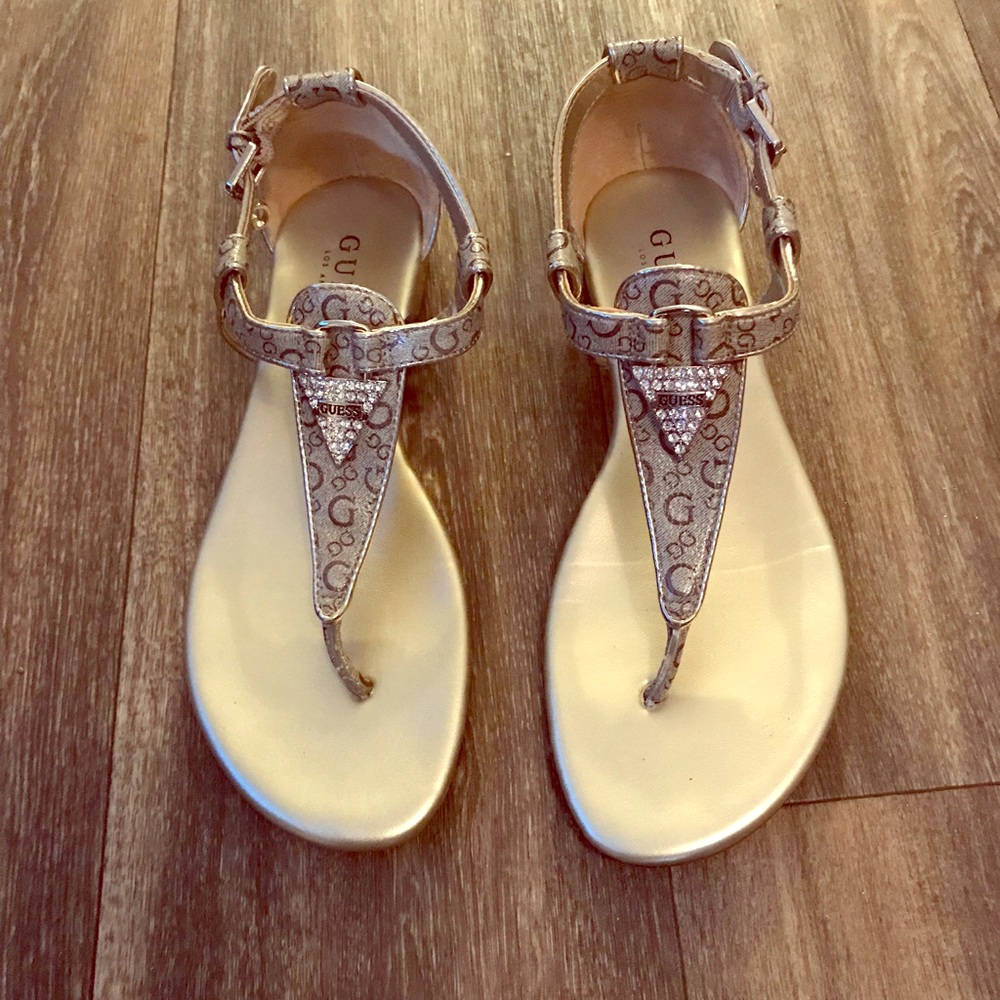 Guess Gold Flats